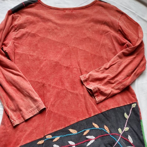 Boho tee made in Nepal szXXL-runs very small - Picture 6 of 6